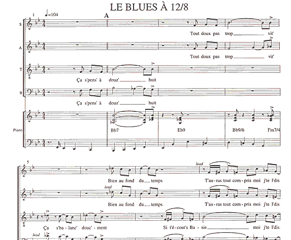 Le blues &agrave; 12/8